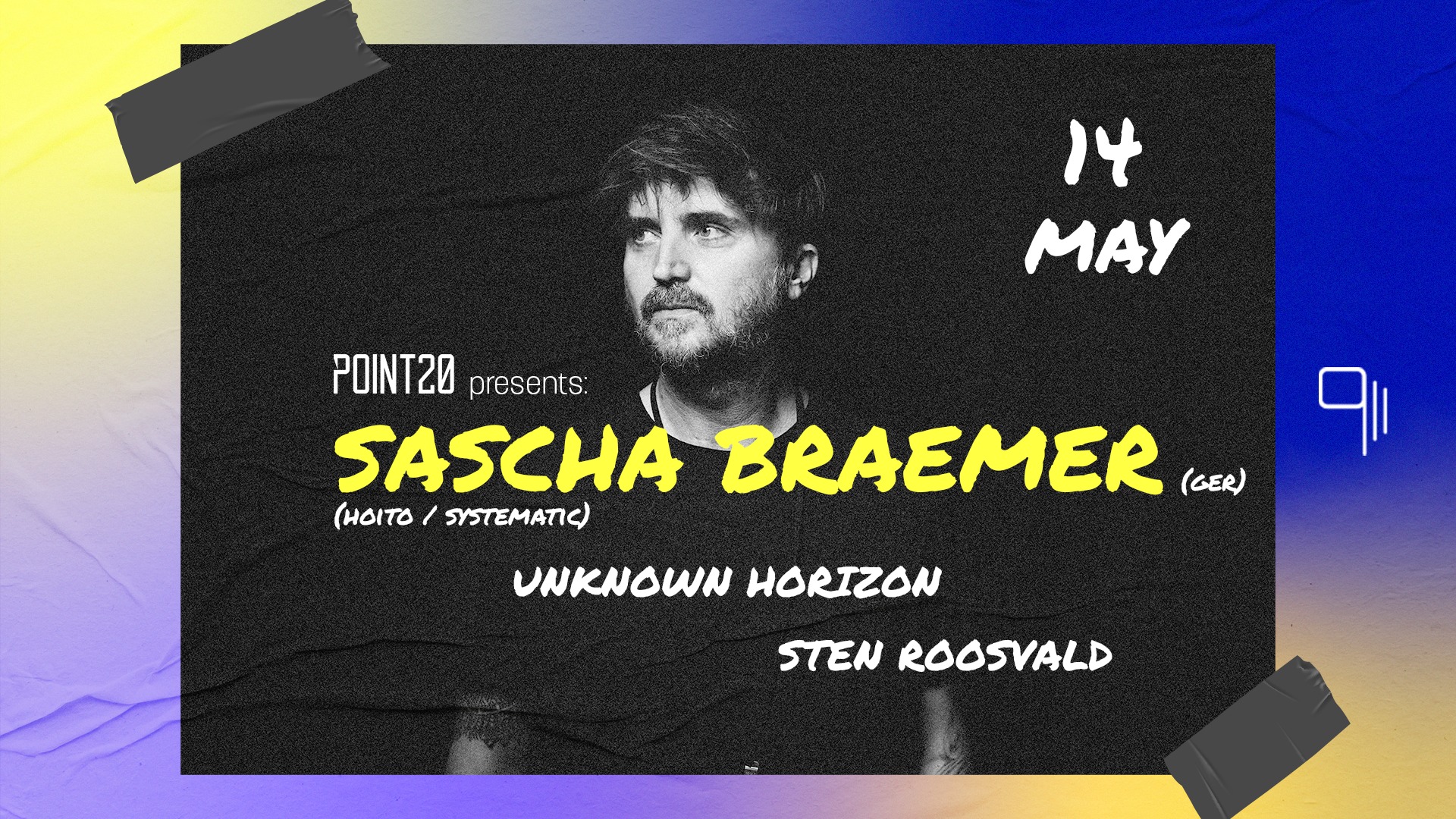 TONIGHT! – Sascha Braemer (GER) (Hoito/Systematic) – 14.05 – club 9/11