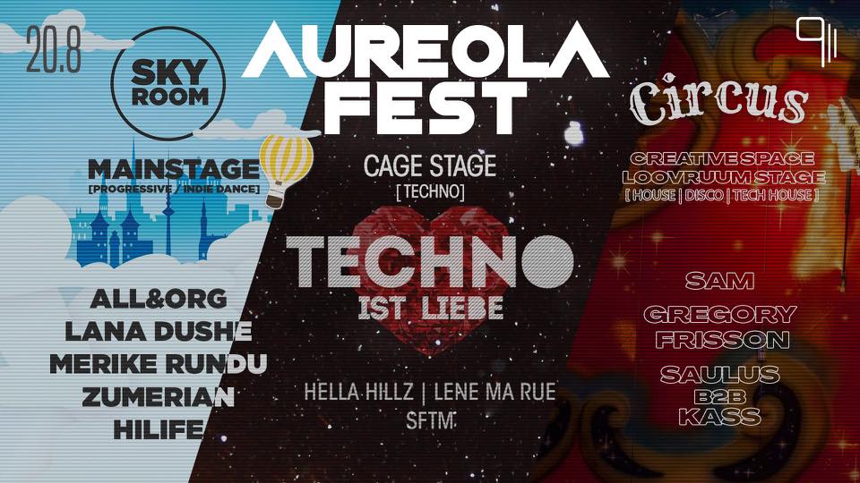 AUREOLA FEST [Summer Season Closing] Progressive/House/Techno